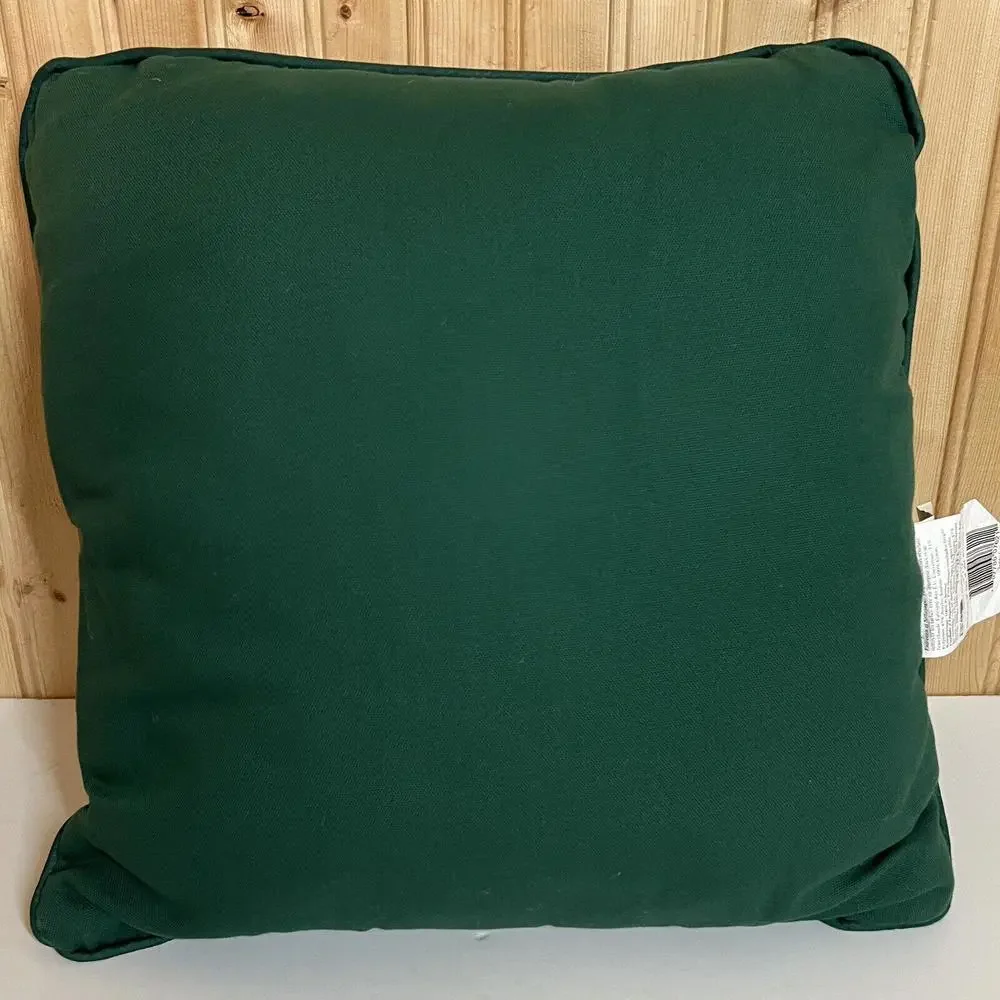 Lot Of 2 VTG Christmas Throw Pillows Santa Teddy Bears American Weavers Mohawk